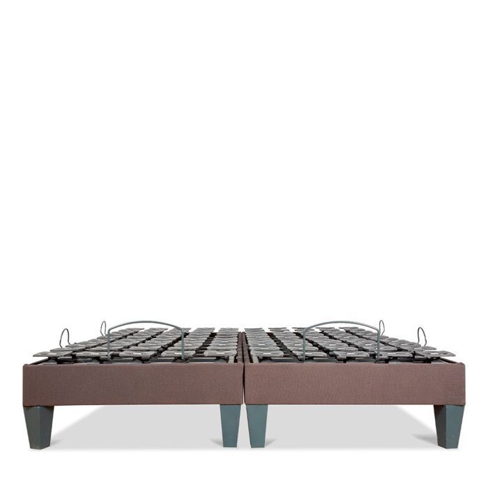Juego de 2 bases de cama eléctricas Mondor, 2 x 90 x 200 cm, con somier de láminas.