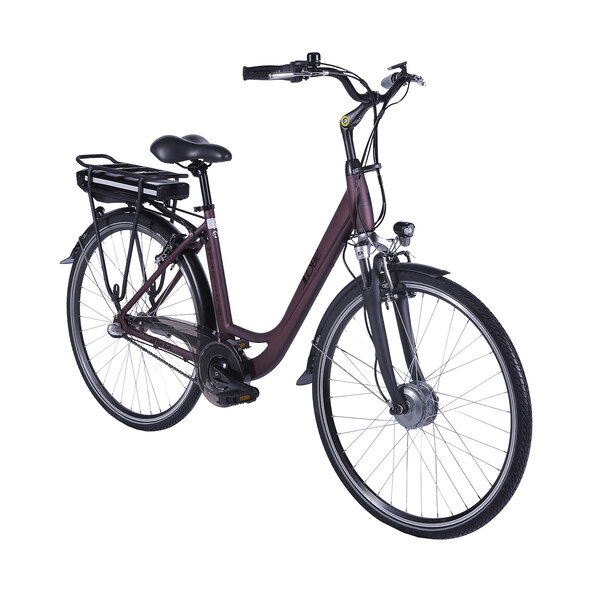 City-E-Bike Metropolitan Joy, bordeauxrood, 28 Zoll