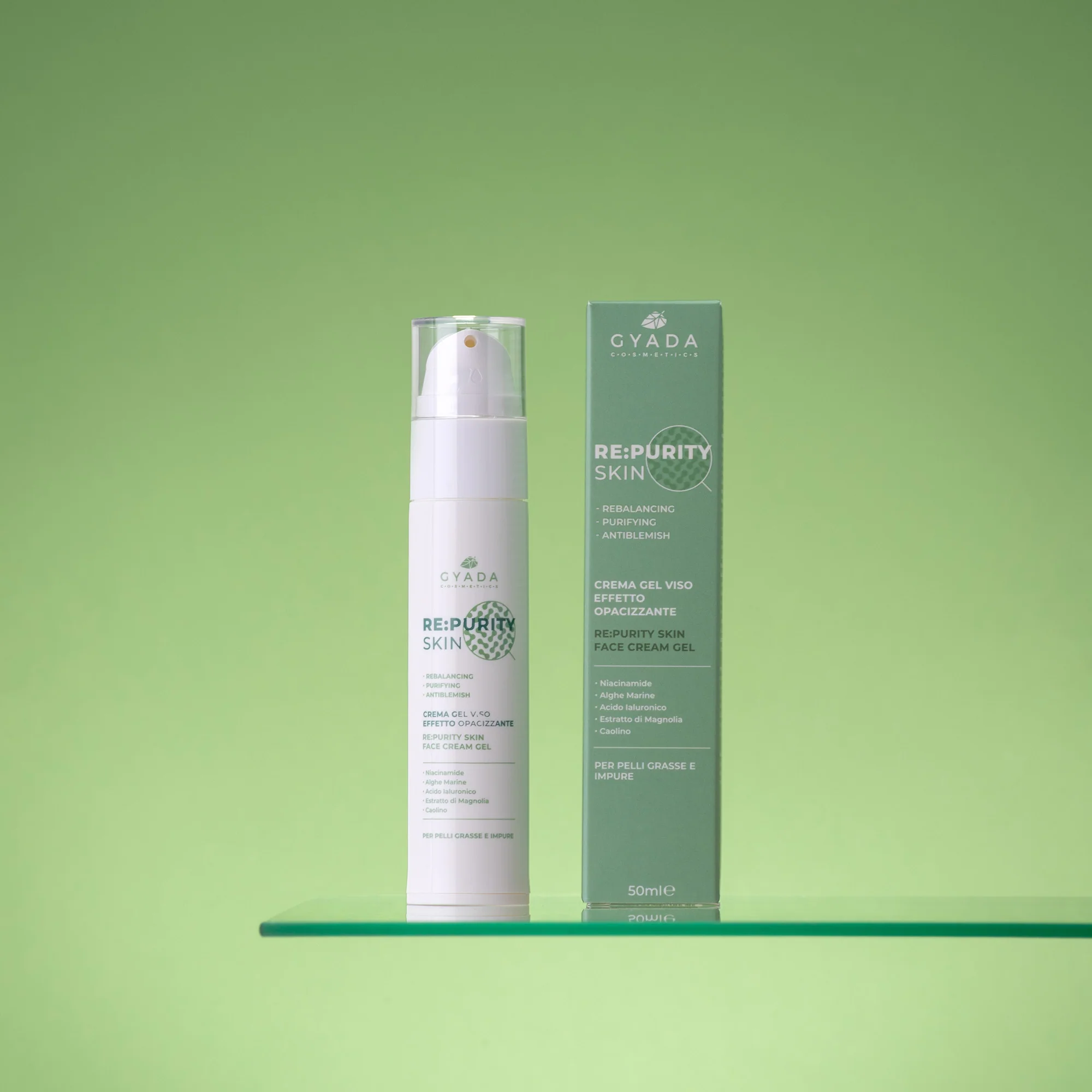 Re:Purity Skin Face Cream Gel - Crema Gel Viso Effetto Opacizzante - Crema viso giorno antimperfezioni, Gel viso antimperfezioni, Base Trucco antimperfezioni