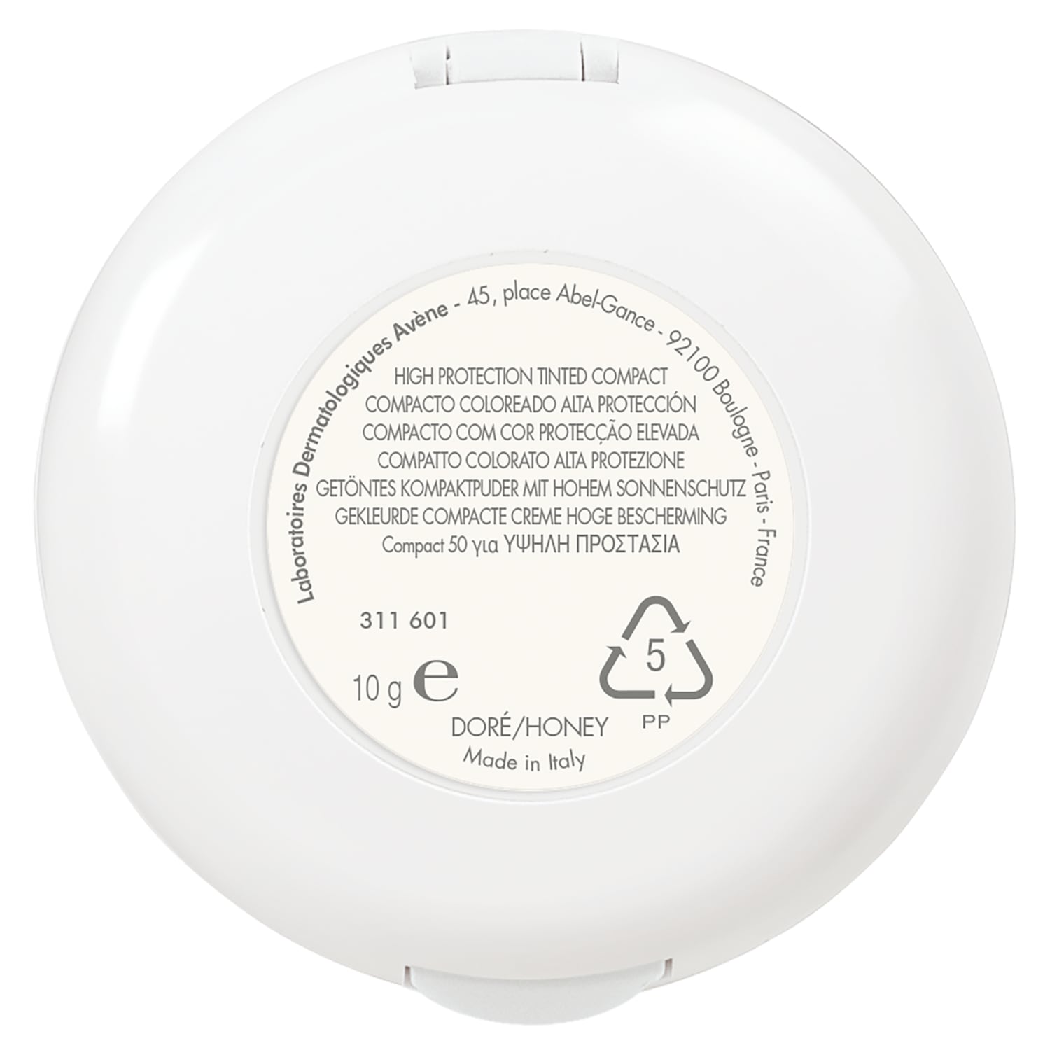 Avène Maquillaje Solar Solaire Getöntes Kompaktpuder LSF 50 - 10 ml
