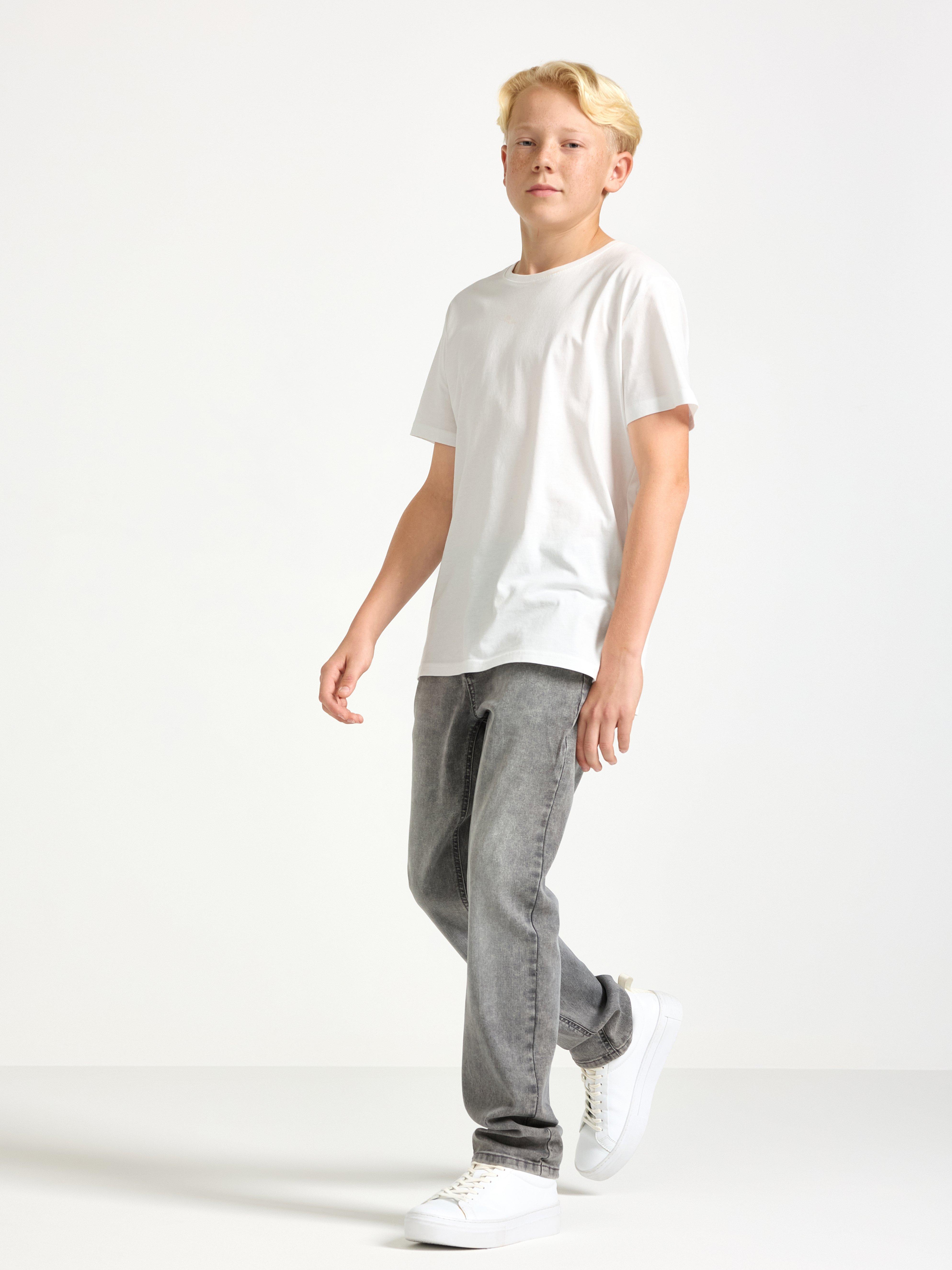 Pantalones vaqueros rectos STAFFAN, de elasticidad media, color gris.