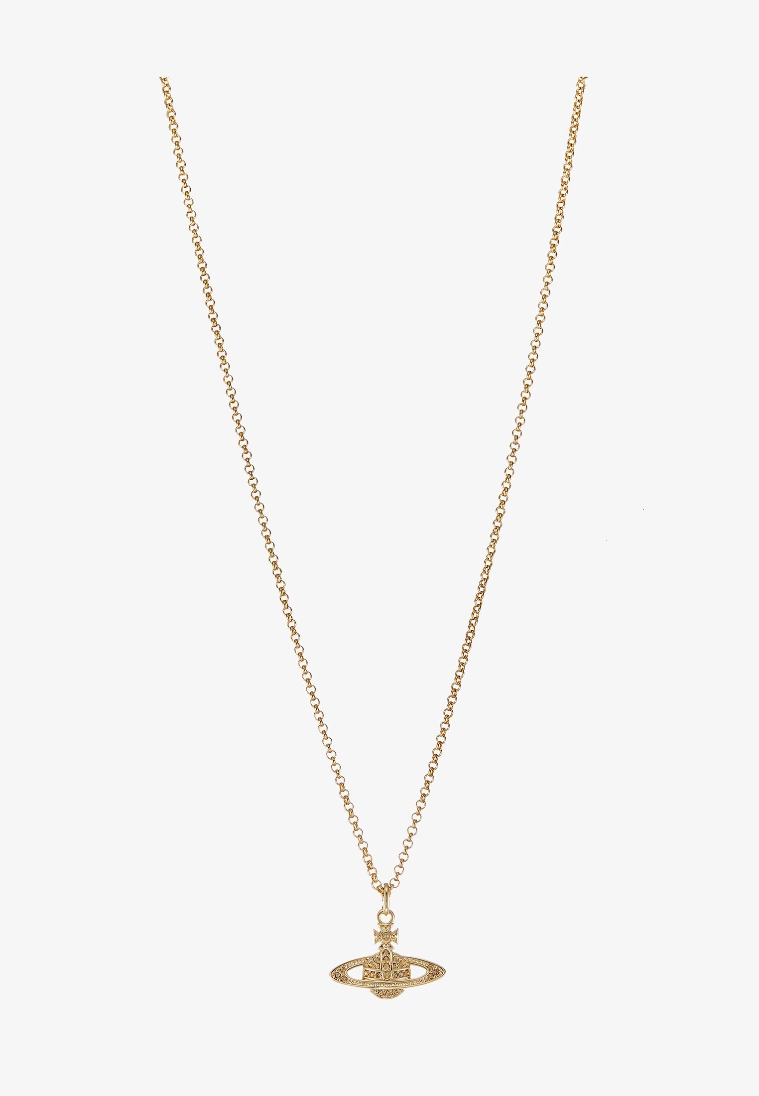 Vivienne Westwood MINI RELIËF HANGER UNISEX - Halsketting - licht Colorado goudkleurig