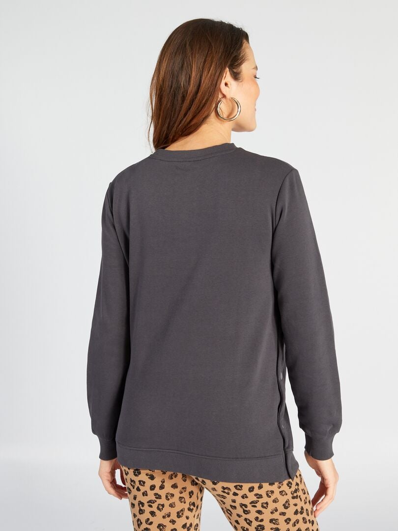 Sudadera de maternidad y lactancia - NEGRA