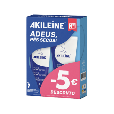 Akileine Pack Hydratační a exfoliační balzám, dárková sada pro suché nohy, intenzivní hydratace, 1 kus.