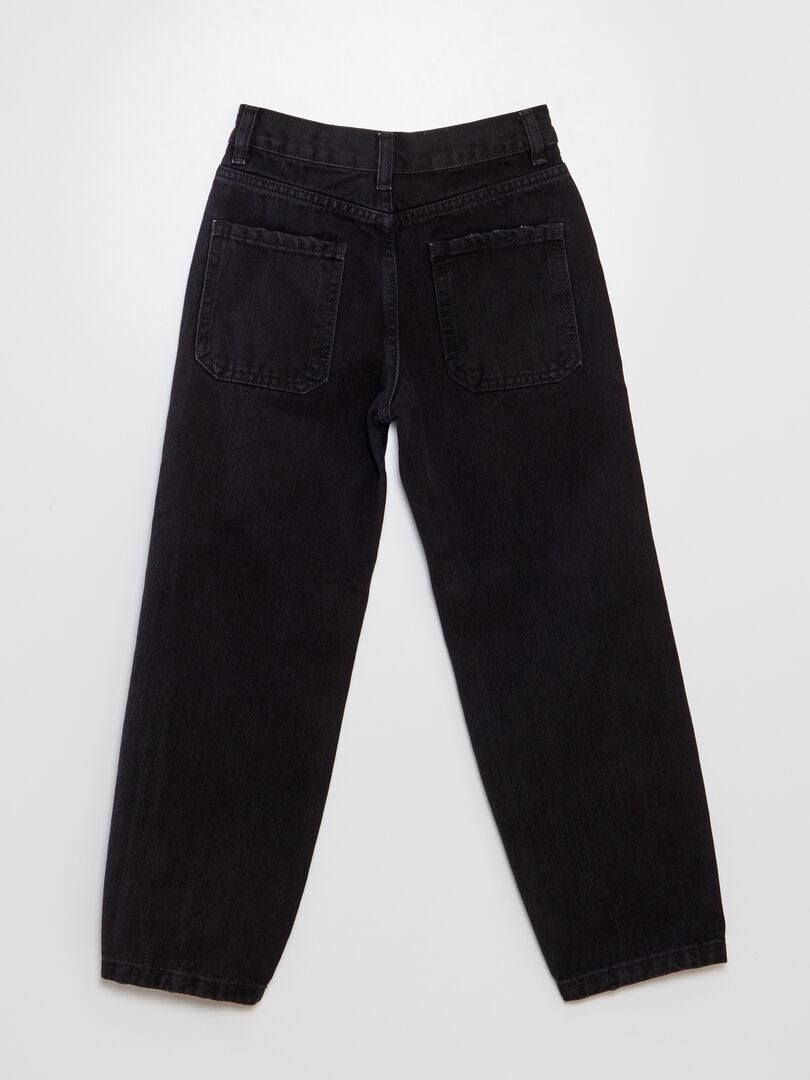 Calça jeans com perna afunilada - CINZA