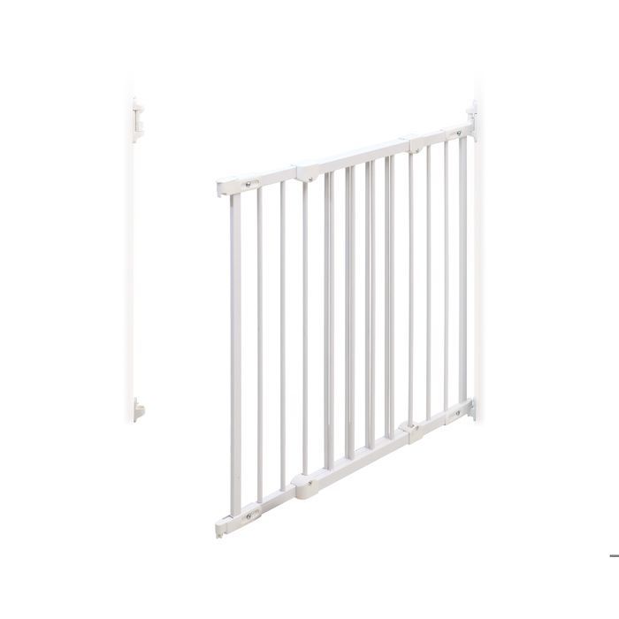 WEBABY – Babysicherheitsgitter aus Stahl, Weiß, 108 x 4 x 75 cm, NONO Weiß – Einheitsgröße