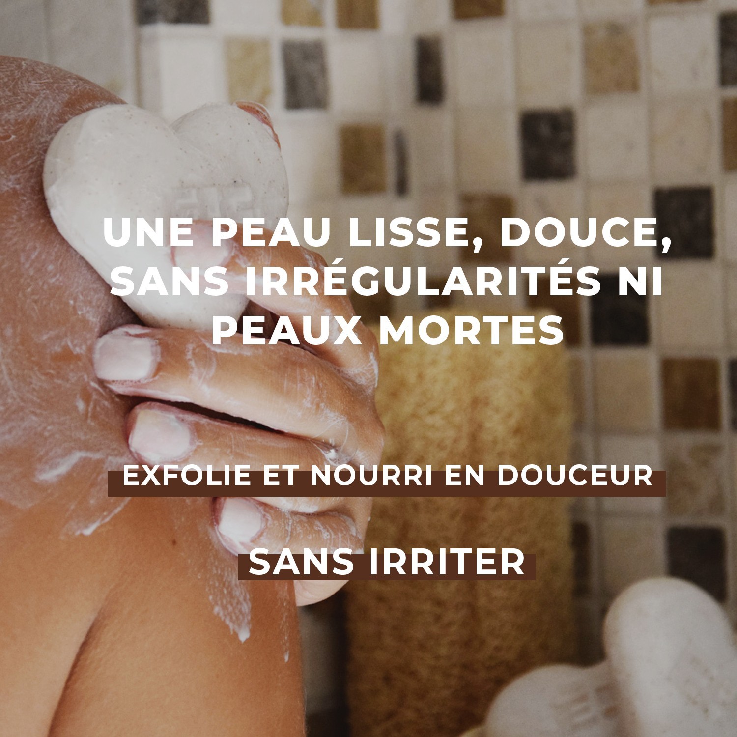 Energie Fruit soin exfoliant solide - eclat de noix & huile amande douce - parfum cacao