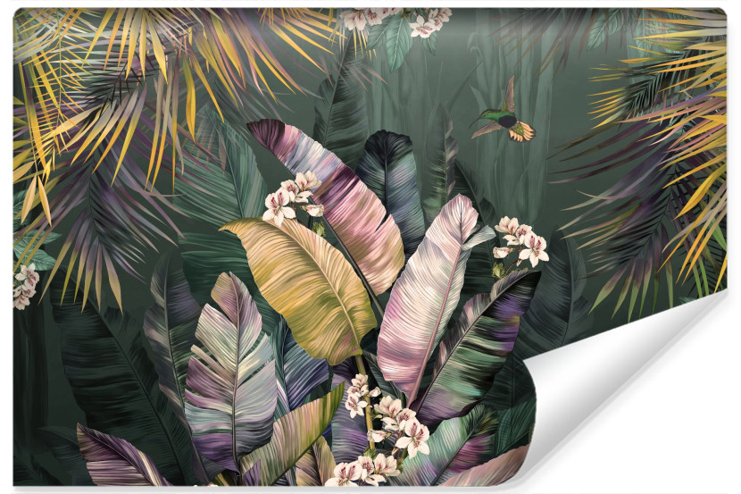 Fototapeta Kolorowe Liście Bananowe 90x60cm