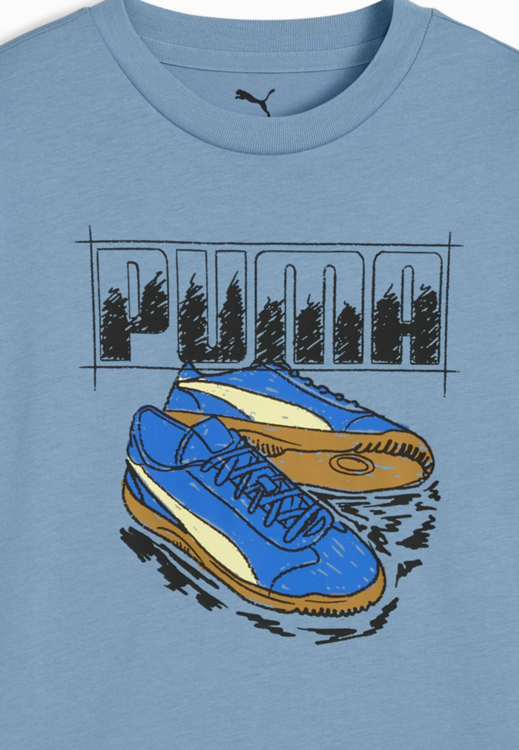 Puma T-shirt grafica - T-shirt stampata - blu freddo