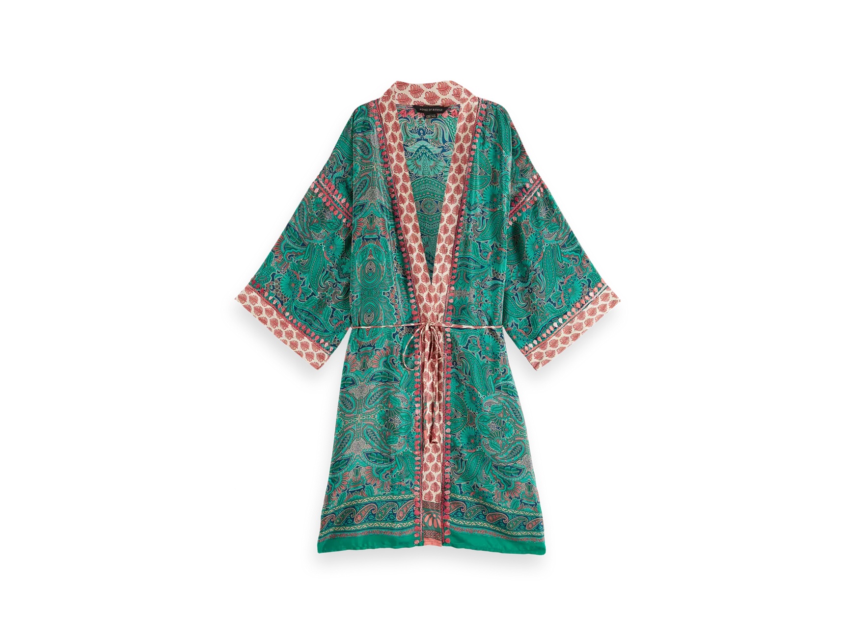 Jaypur Saree Kimono Nana Turquoise