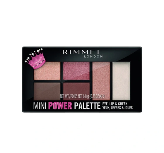 Rimmel Mini Power wielofunkcyjna paletka do makijażu 003 Queen 6,8g