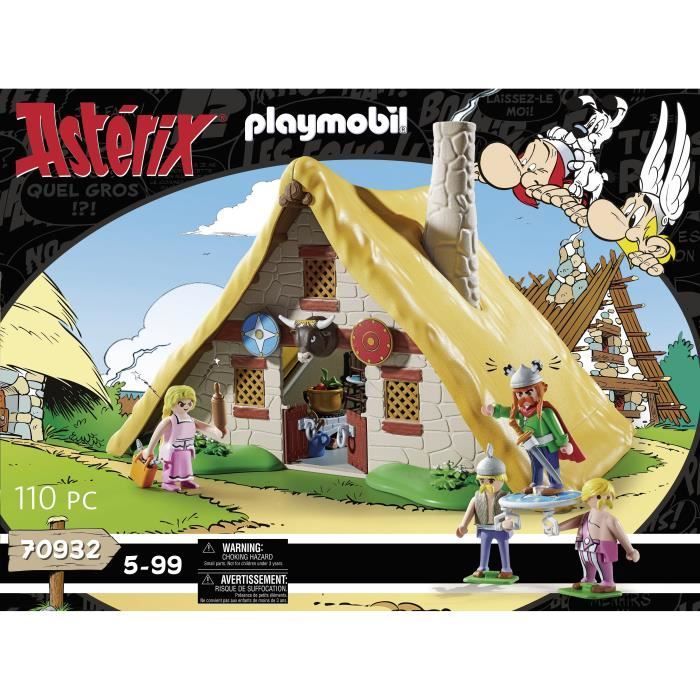 PLAYMOBIL 70932 Asterix, Vitalstatistix's Hut, Figures, 110 pieces, Ages 5+