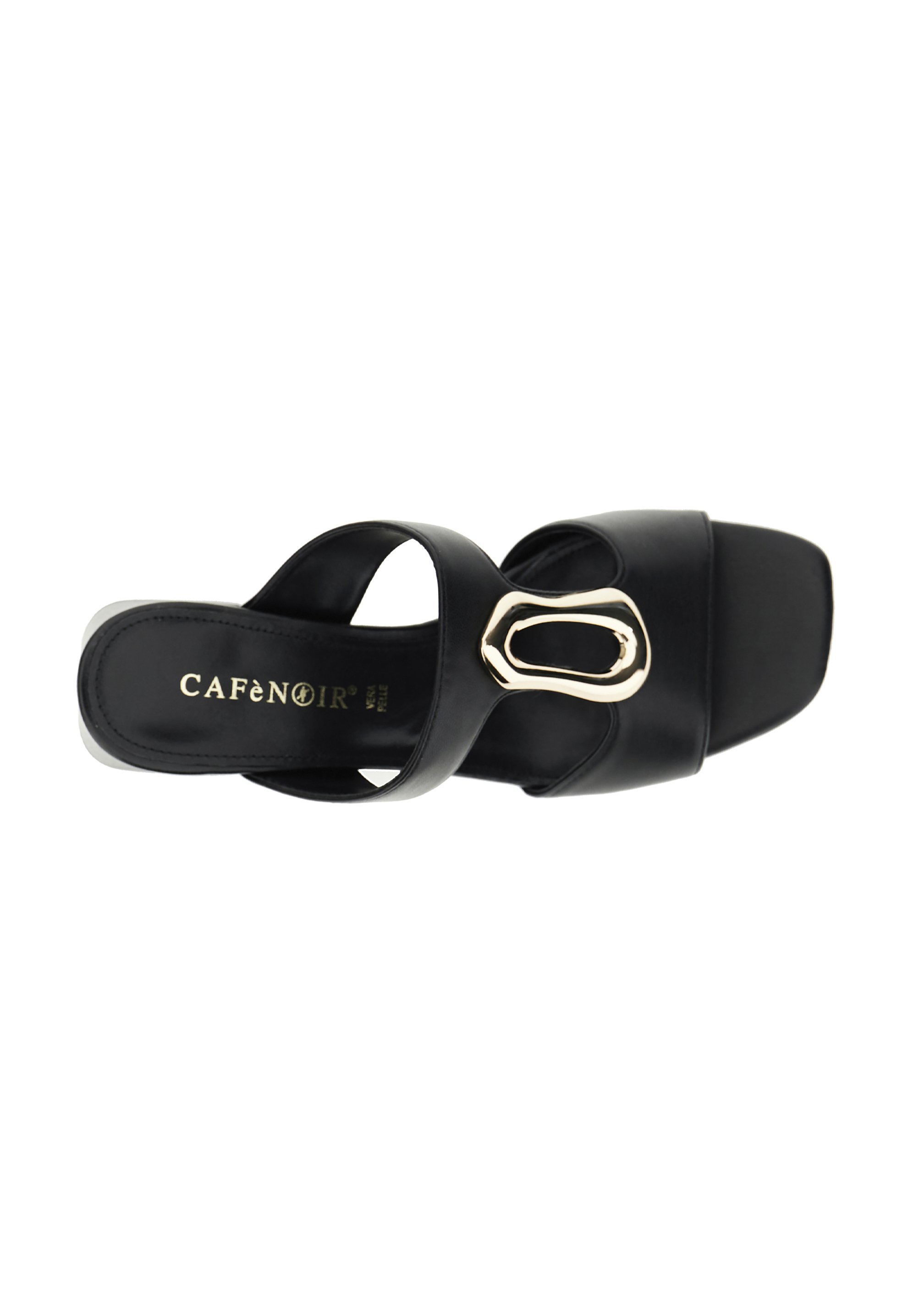 CAFèNOIR Nazouvací boty na podpatku - černá
