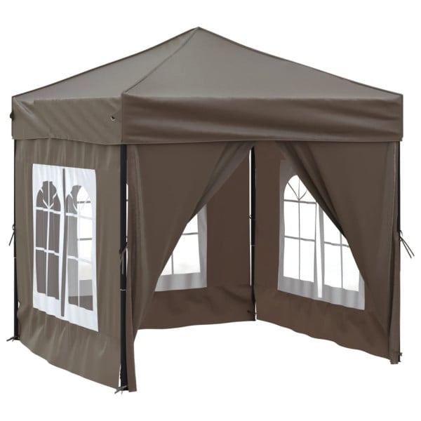 Namiot imprezowy Taupe 2 x 2 m Tkanina vidaXL