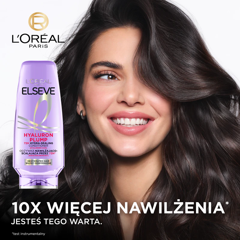 Hydratačný kondicionér L'Oréal Paris Elseve Hyaluron Plump s kyselinou hyalurónovou