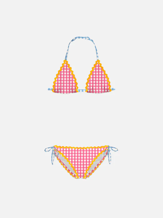 Djevojački bikini s valovitim rubom