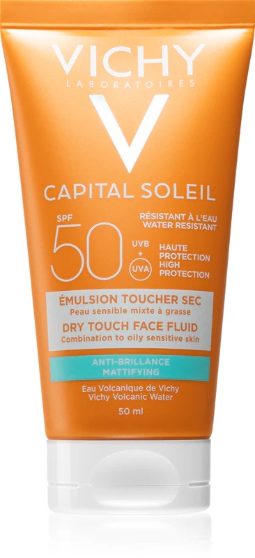 Vichy Capital Soleil Idéal Soleil zaščitni matirajoči fluid za obraz SPF 50