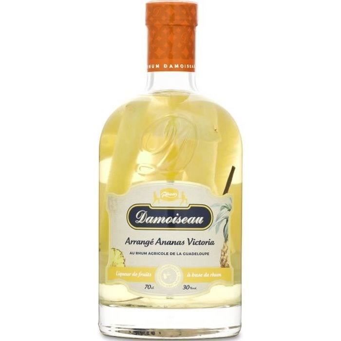 Damoiseau Rum - Pineapple and Vanilla Flavored Rum - Agricultural Rum - Guadeloupe - 30% ABV - 70 cl