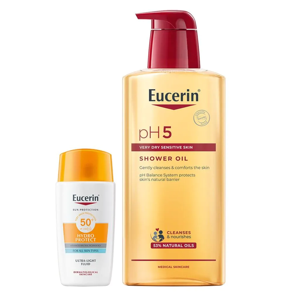 Zestaw Eucerin Hydro Protect SPF50 + Hydro Protect SPF50 Ultralekki fluid ochronny
