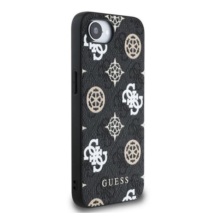 Funda Guess PU 4G Peony con MagSafe para iPhone 16e negra - GUHMPSE4P4PWPK