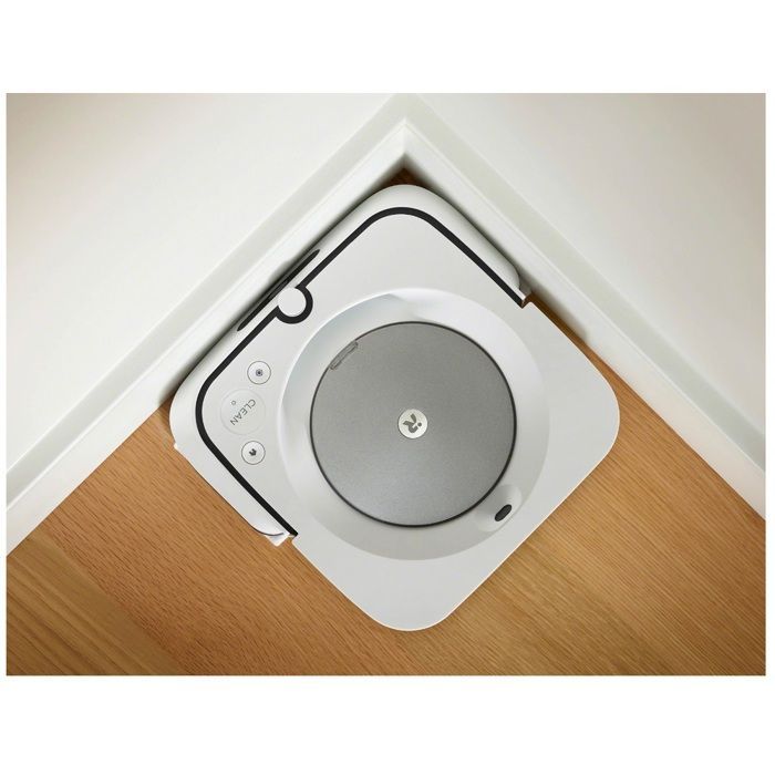 iRobot M613840 Robot Vacuum Cleaner, White - Wet/Dry Cleaning - Bagless - 0.6 Litre Dustbin Capacity