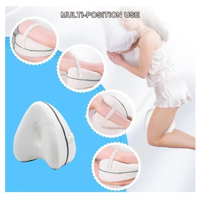 Coussin orthopédique - Jambe et Genou - Mousse à Mémoire - Respirant - Lavable