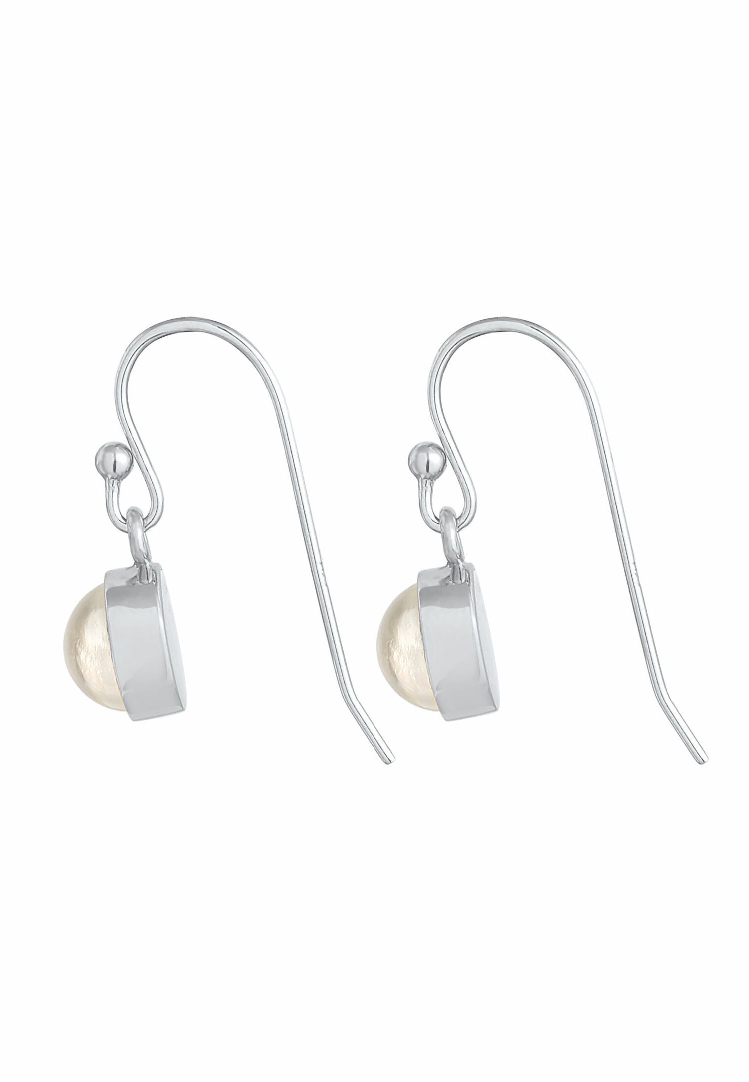 Elli Boucles d'oreilles pour femmes Tendance classique Blogger avec pierre de lune en argent sterling 925 plaqué or