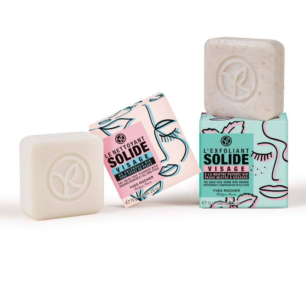 Esfoliante facial sólido