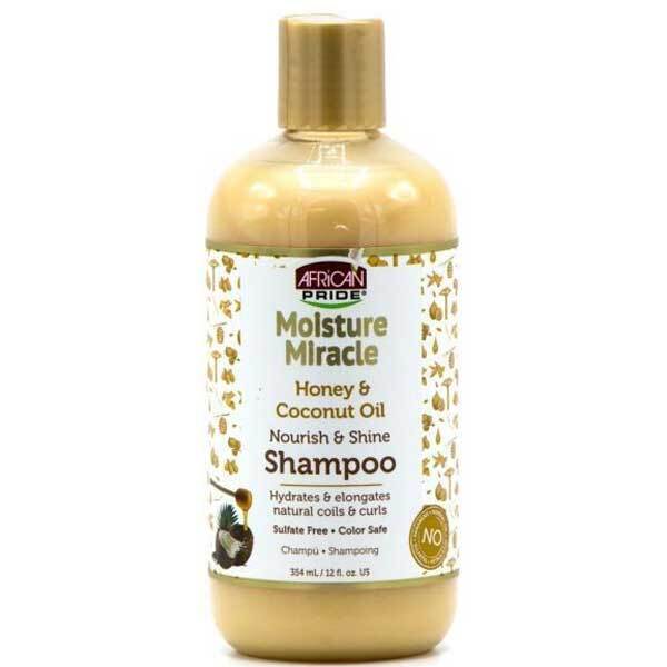 Shampoo idratante all'olio di cocco e miele African Pride Moisture Miracle 473ml