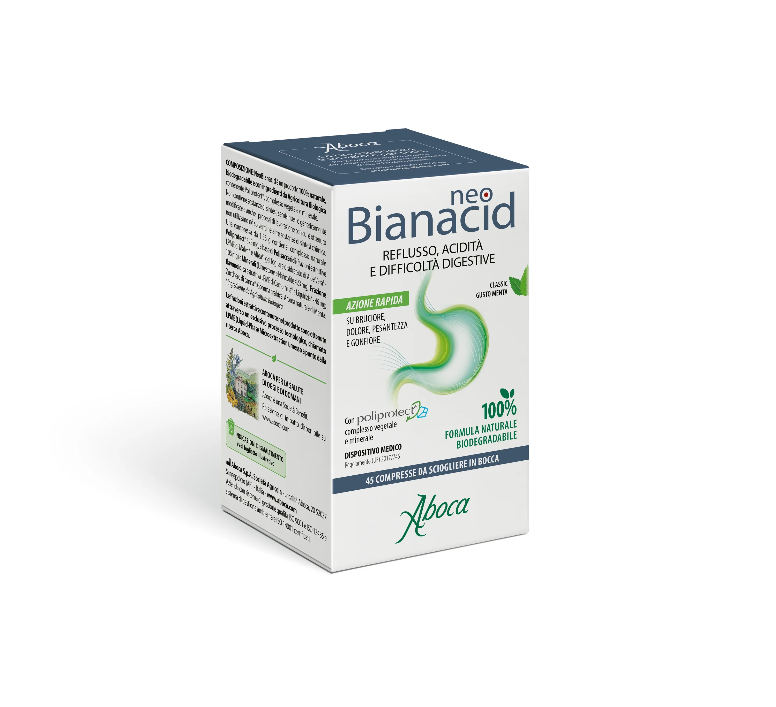 ABOCA Aboca Neobianacid 45 žvečljivih tablet za hiperacidnost in refluks