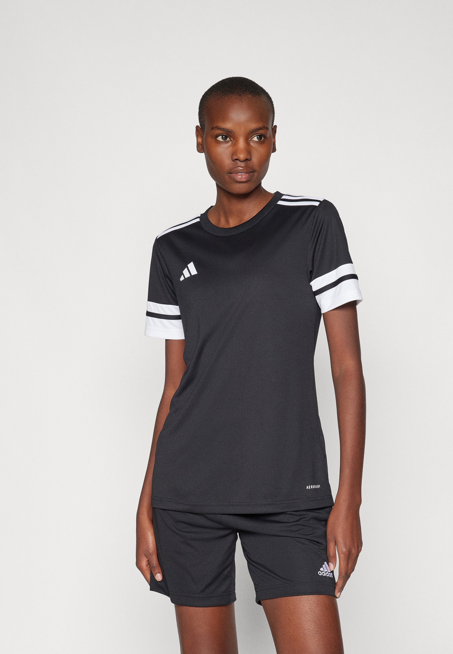 adidas Performance SQUADRA 25 - Sport T-shirt - zwart/wit