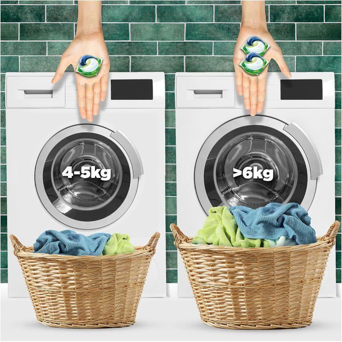 Ariel 3-in-1 PODS Liquid Laundry Detergent Capsules, 50 Washes, Alpine, Removes Tough Stains