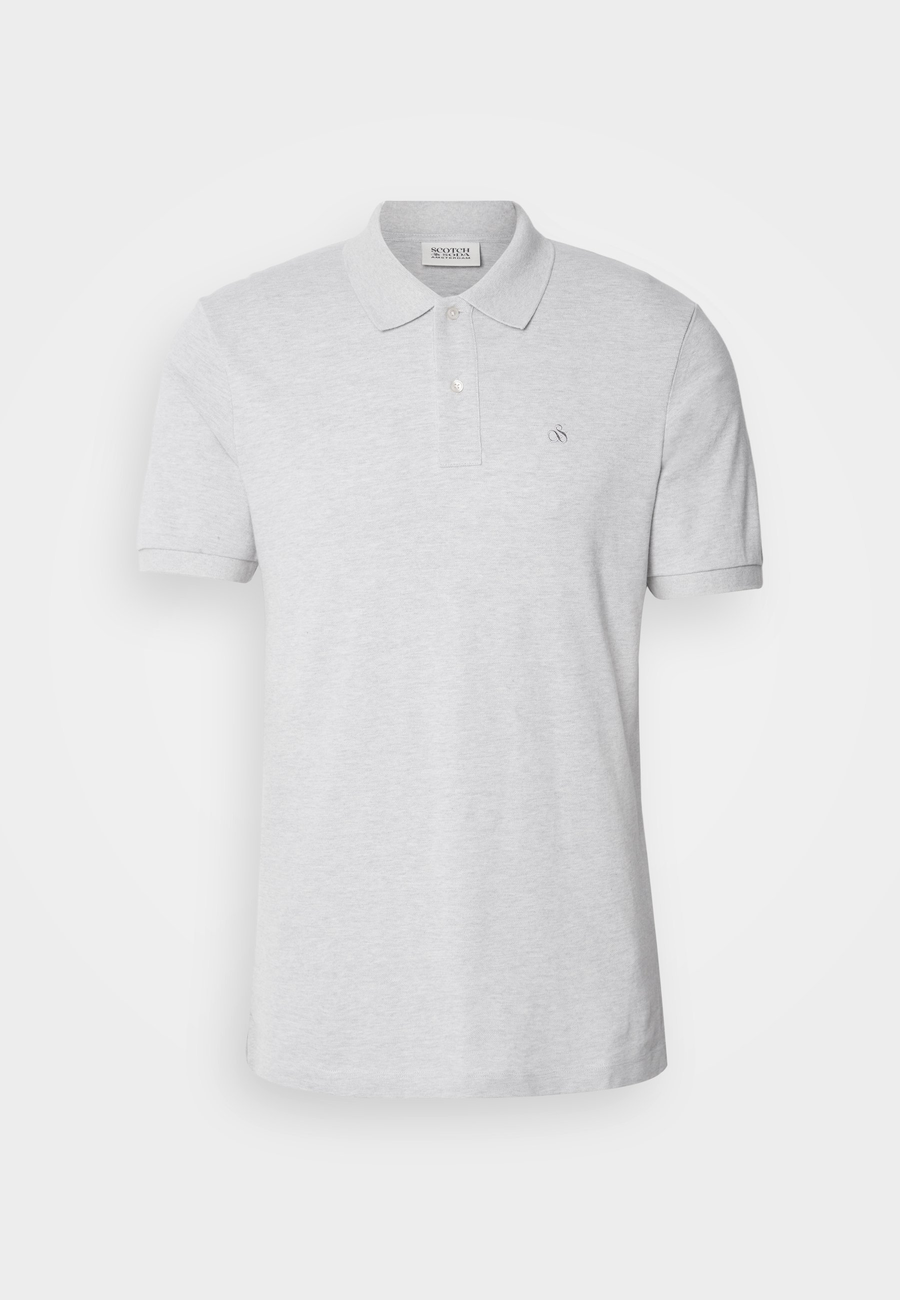 Scotch & Soda CORE LOGO - Poloshirt - grijs gemêleerd