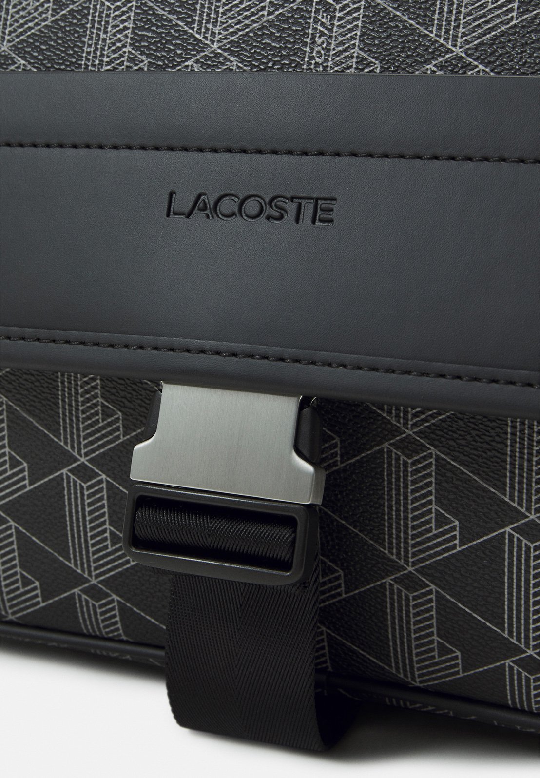 Lacoste THE BLEND UNISEX - Crossbodytas - monogram noir gris