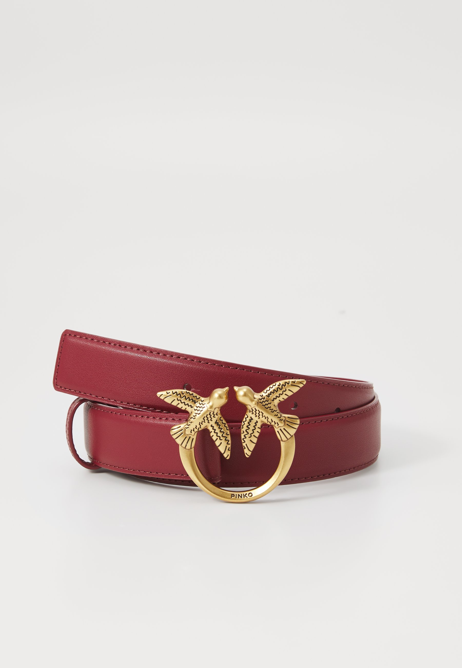 Pinko LOVE BERRY BELT - Riem - bordeaux merlot/antiek goud