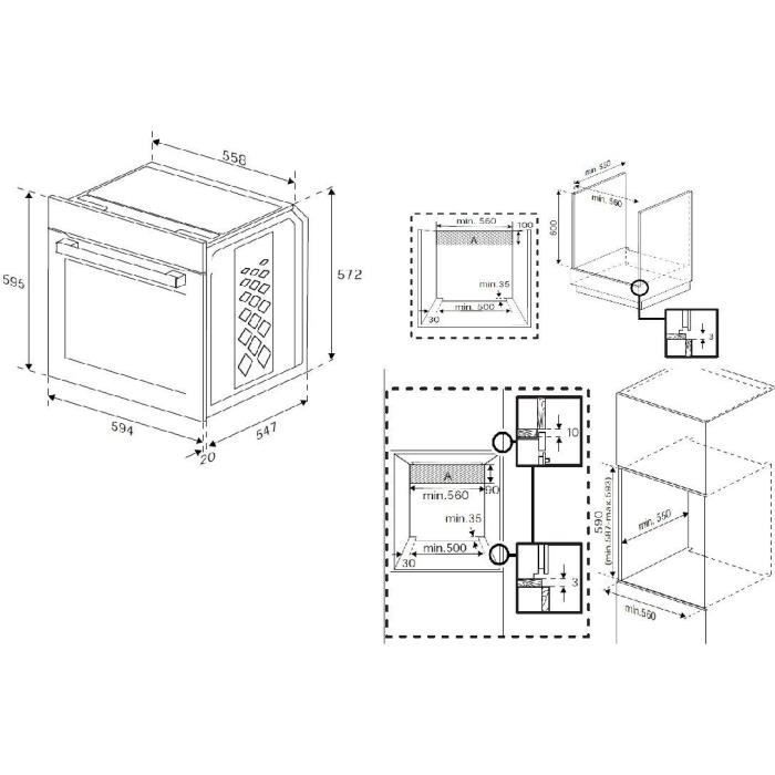 Horno pirolítico empotrable BEKO BBIM11300XMP - Acero inoxidable - Puerta fría - 72 L - Clase energética A+