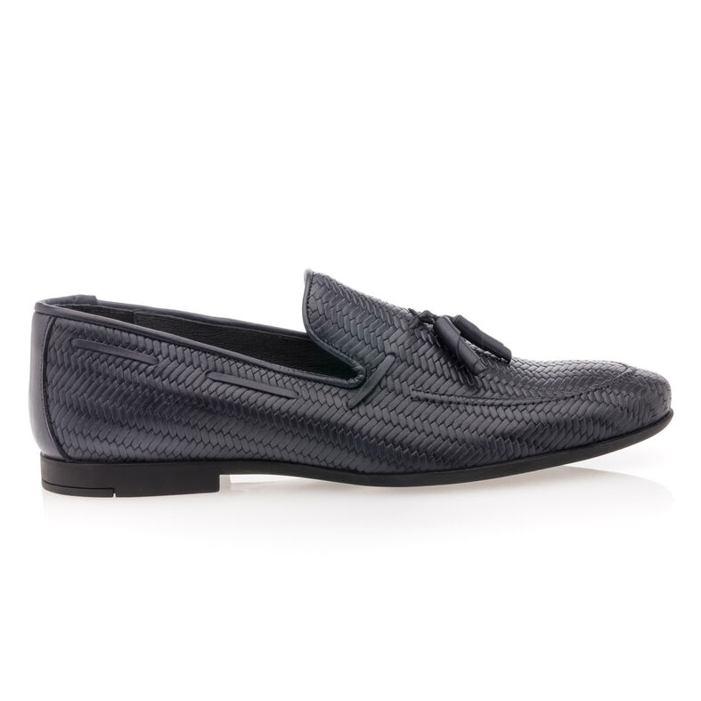 Mocasines/zapatos náuticos azules para hombre