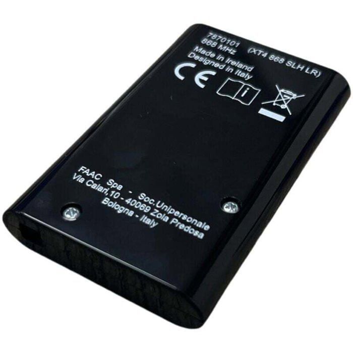 FAAC XT4 868 SLH Black Remote Control - Pack of 2 - Black