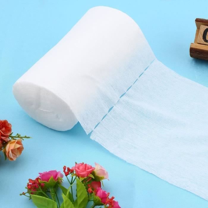 Couches biodégradables en tissu avec doublures en bambou - LESHP - Taille 1 - 100 feuilles - blanc