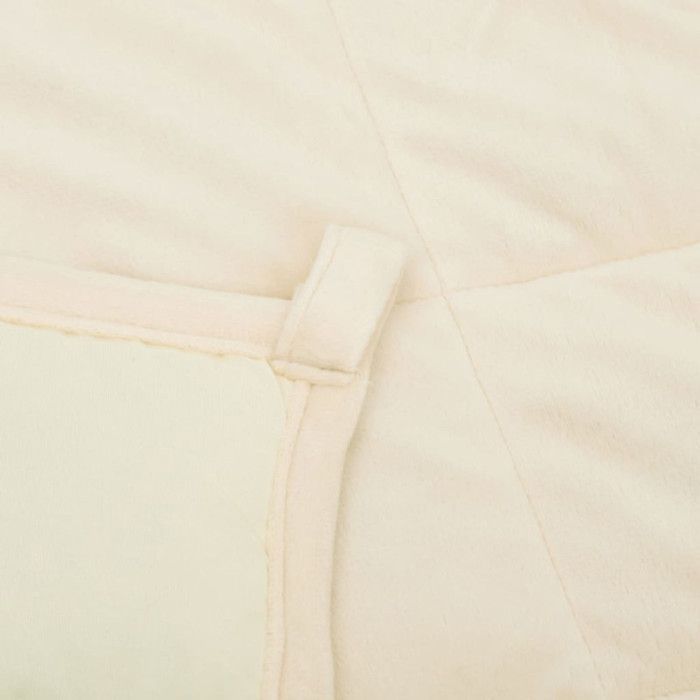 Manta con peso vidaXL color crema claro 122x183 cm 9 kg Tela 3154866