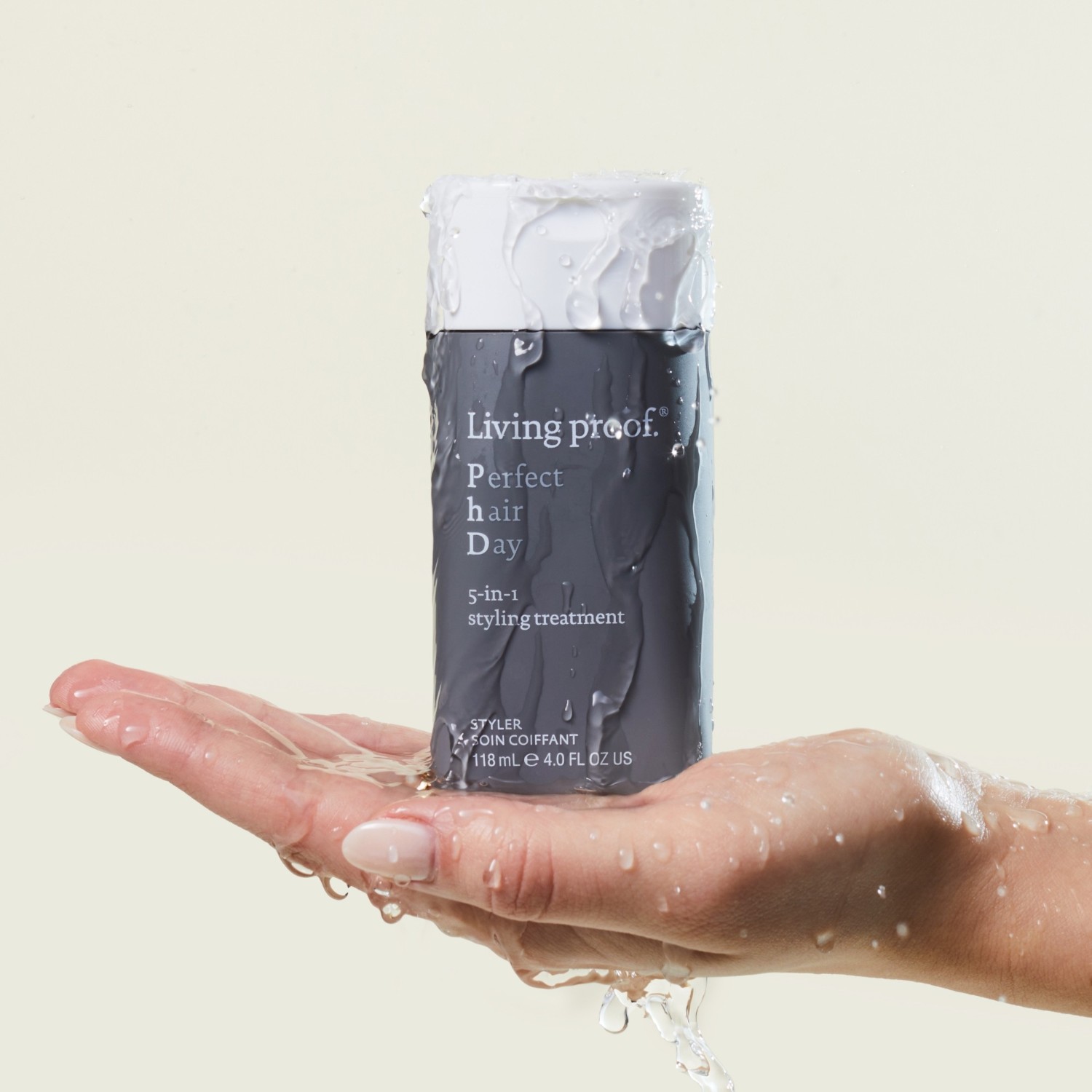 Living Proof haarcrème voor de perfecte haardag – 5-in-1 stylingbehandeling – 60 ml