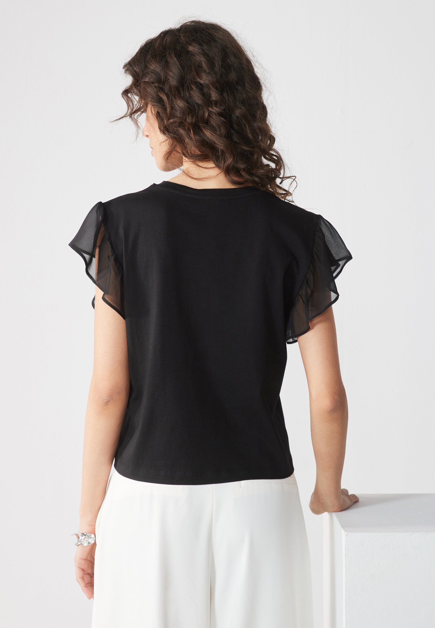 Anna Field Basic T-shirt - zwart