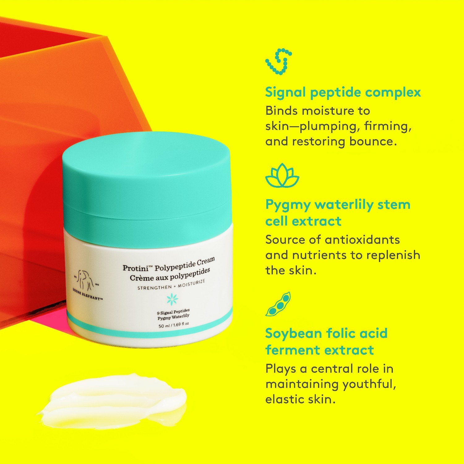 Drunk Elephant Gesichtscreme mit Protein-Polypeptiden – 15 ml