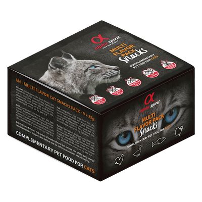 Alpha Spirit kattesnacks med flere smagsvarianter