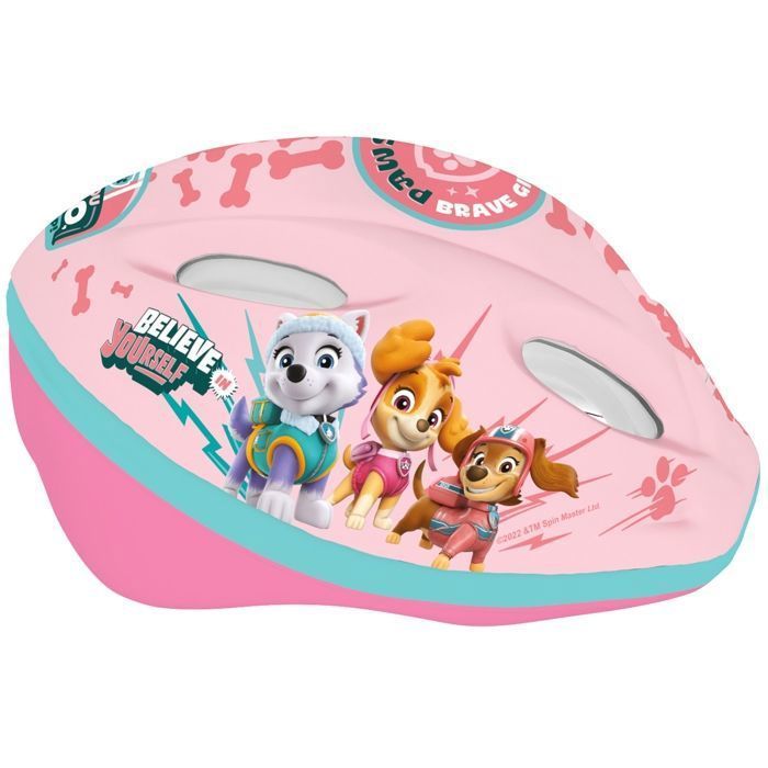 Paw Patrol Skye Liberty Everest Casque de vélo rose pour enfants, filles, réglable 52-56 cm