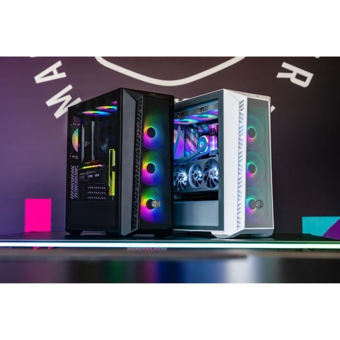 PC-Gehäuse - COOLER MASTER - MB520-WGNN-S00 - MASTER - BOX 520 Mesh Weiß ARGB