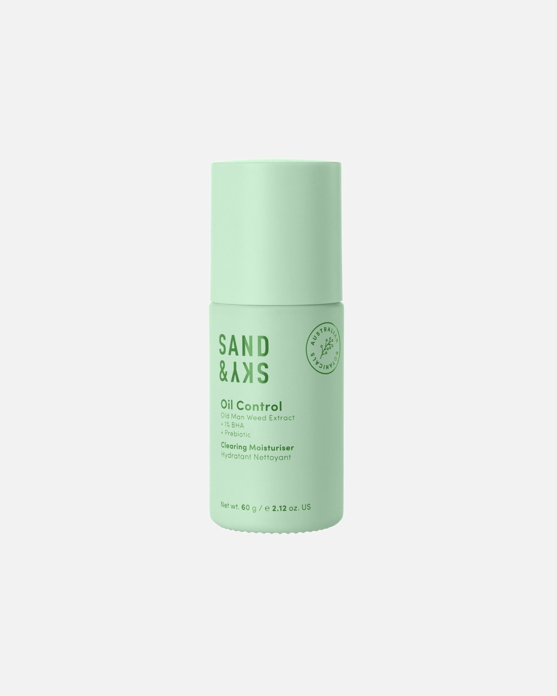 Krema za obraz Sand & Sky za nadzor olja – Čistilna vlažilna krema – 60 g