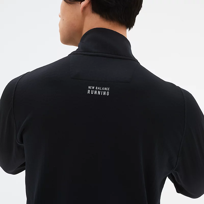 Męska bluza NB Heat Grid Half Zip – CZARNY