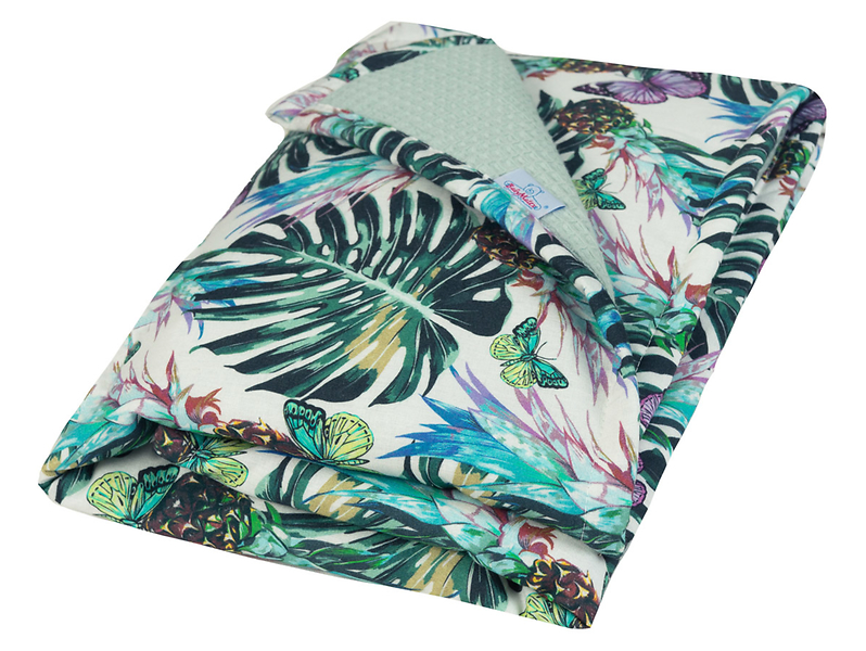 Kocyk dwustronny Prestige Jungle 75x100 cm zielony