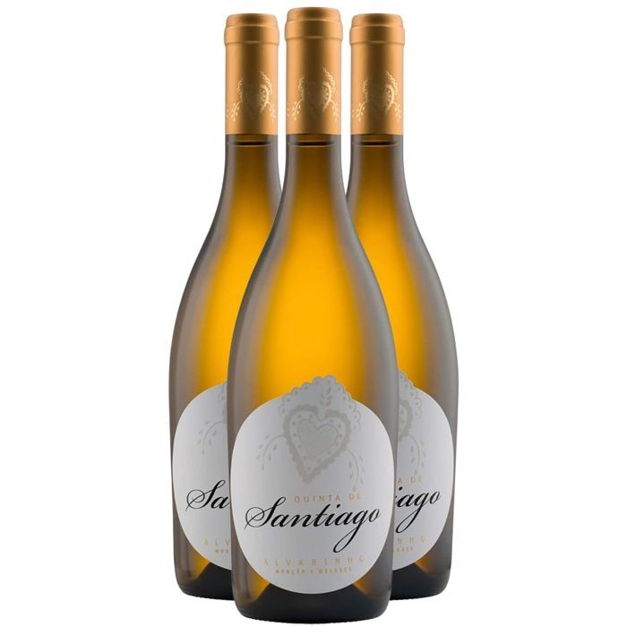 Quinta de Santiago Alvarinho 2023 - Vinho Verde - Vin Blanc du Portugal (3x75cl)